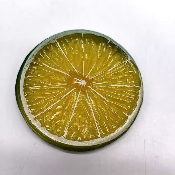 suxuMhao Artificial Orange Slices, 10 Pcs 20.3IN Green+Yellow Fake Fruits, Decorative Fruits Slices Plastic Fruit Model Simulated Orange Slices, Artificial Fruits Slices for DIY Craft Decoration
