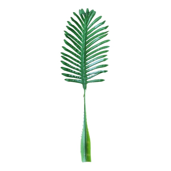 suxuMhao Artificial Plant Coconut Leaves, 8Pcs 15.7in Light Green Faux Coconut Leaves, Plastic & Soft Rubber Coconut Palm Fronds, Imitation Coconut Leaves Wall Decor Leaves, For Home Decor
