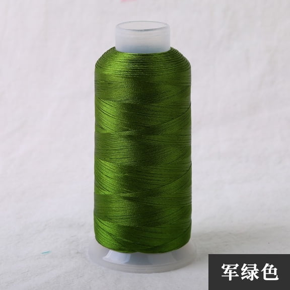 suxuMhao Black Green Sewing Thread 2 Rolls, 3171 Yards/2900M Per Spool, DIY Handmade Thread, Embroidery Thread, All Purpose Sewing Thread, Overlock Thread, Serger Thread, Polyester Sewing Thread