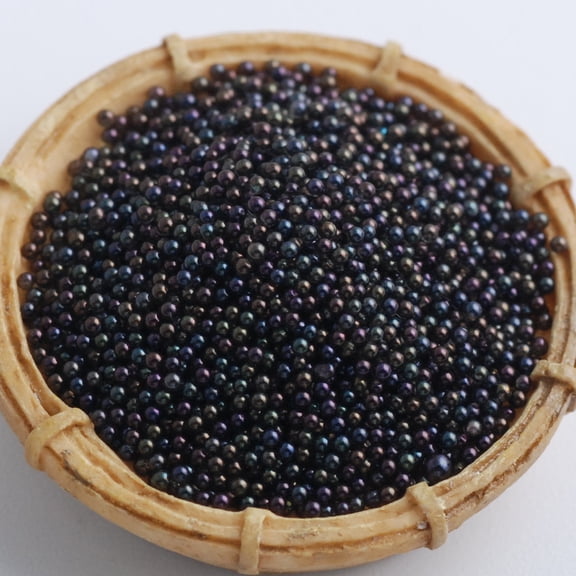 suxuMhao Black Nail Bubble Beads, 0.6-0.8MM 100g 3D Nail Decoration, Nails Art Stuff, Nails Art Accessories, Nail Charms, Mini Ornament Beads for DIY Nail Design Craft Decoration Supplies