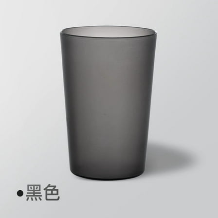 suxuMhao Black Plastic Cups - 5 Pcs Minimalist Design, 11.5×7.5cm (10-13.5 oz ) Size, Multi-Use as Drinking Cups & Toothbrush Cups for Bathroom/Kitchen, Durable PP Plastic Cups for Daily Use