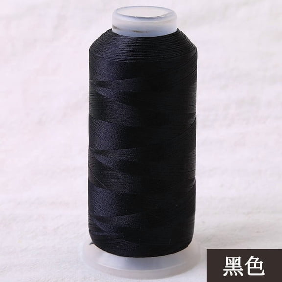suxuMhao Black Sewing Thread 2 Rolls, 3171 Yards/2900M Per Spool, DIY Handmade Thread, Embroidery Thread, All Purpose Sewing Thread, Overlock Thread, Serger Thread, Polyester Sewing Thread