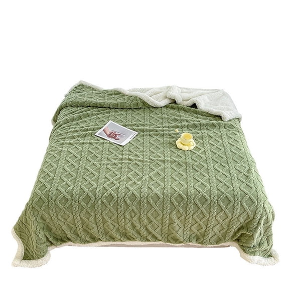 suxuMhao Blanket, Green Throw Blanket 27.56×40IN, Cozy Warm Blankets for Winter, Soft Blankets for Couch, Comfortable Throws for Couch, Premium Single Piece Blanket for Home Decor & Daily Use