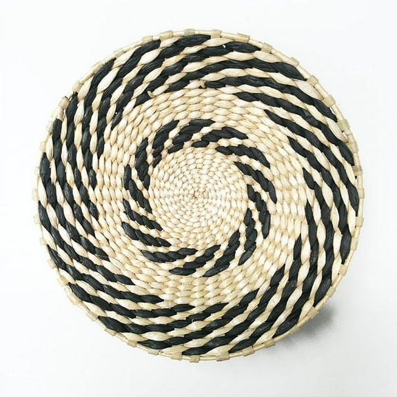 suxuMhao Bohemian Style Wall Decoration - Black & Brown Wall Decor, 20*4cm Rattan & Paper Rope Home Decor, Weaving ornament,Room Decor for Wall Decorations, 1 Piece,A14 model