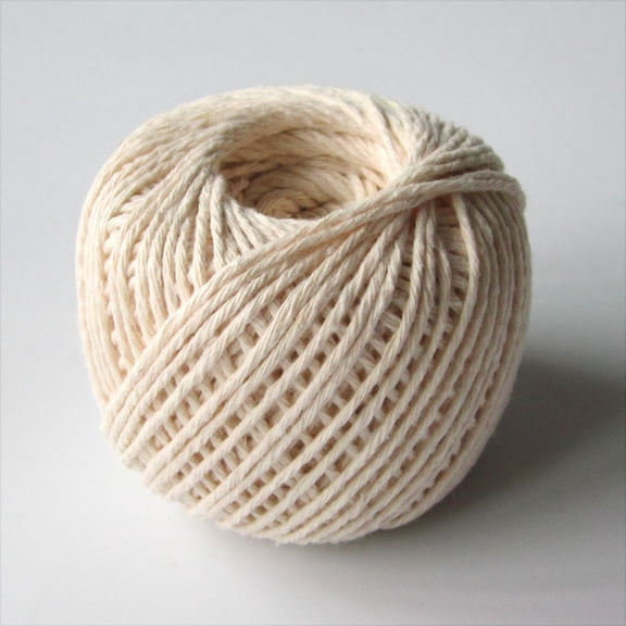 suxuMhao Braided Cotton Rope, 2.47oz/93yd, Off White, 1 Roll Soft Cotton Twine, DIY Rope for Crafts, Thin Cotton String & Decorative Rope for Home Decoration and DIY Projects