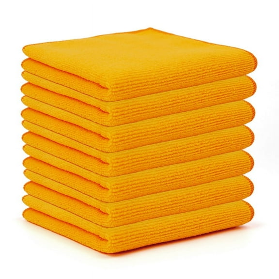 suxuMhao Car Towels,10-Pack 30×30cm Dark Yellow Towels Bulk-Microfiber Square Towels Set, Absorbent Clean Towels,Soft Towel for Car Cleaning,Kitchen Towels Suitable for Auto Detailing & Household Use