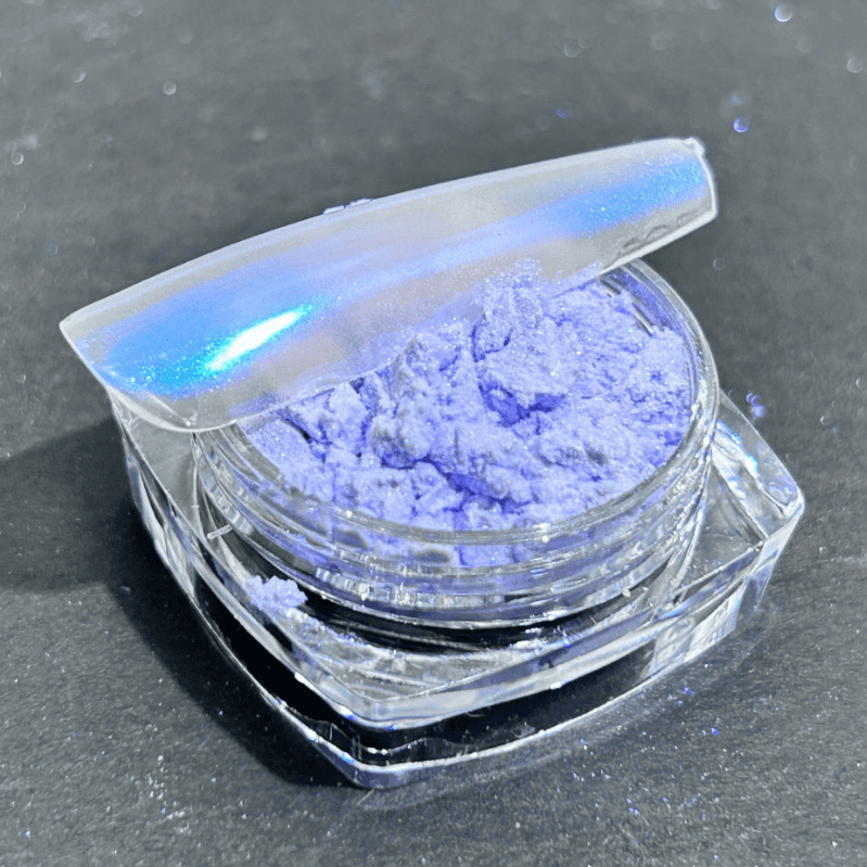 suxuMhao Chrome Nail Powder, Decoration, 1 Piece 10g Blue Purple, Aurora Nail Powder, Iridescent Nail Powder, Holographic Nail Powder, Pearl Nail Powder, Shimmer Chrome,Easy to Apply