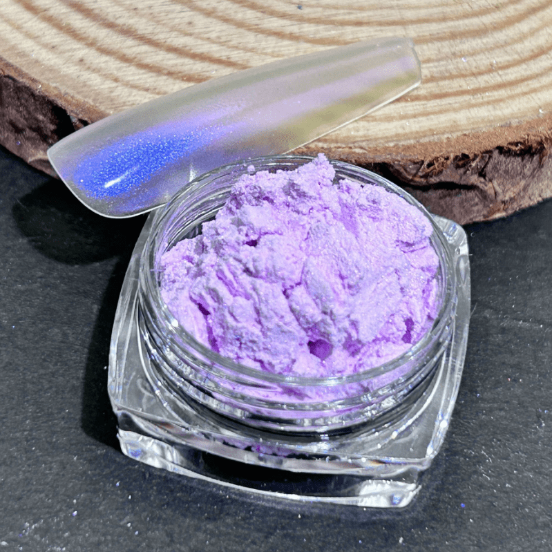 suxuMhao Chrome Nail Powder, Decoration, 1 Piece 50g Light Purple, Aurora Nail Powder, Iridescent Nail Powder, Holographic Nail Powder, Pearl Nail Powder, Shimmer Chrome,Easy to Apply