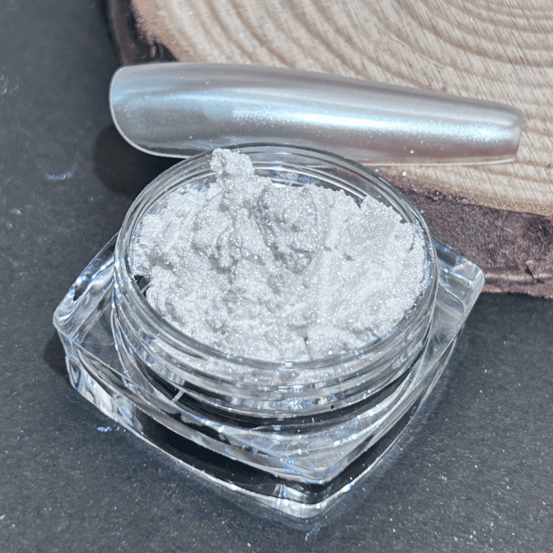 suxuMhao Chrome Nail Powder, Decoration, 1 Piece 50g White, Aurora Nail Powder, Iridescent Nail Powder, Holographic Nail Powder, Pearl Nail Powder, Shimmer Chrome,Easy to Apply
