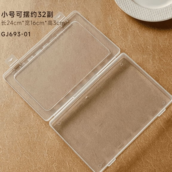 suxuMhao Clear Foldable Plastic Press On Nail Storage Box, Fake Nail Display Case, Nail Patch Packaging Box & Organizer, 9.456.31.18 Inches, Dustproof Nail Storage Case, 1 Pack S Size