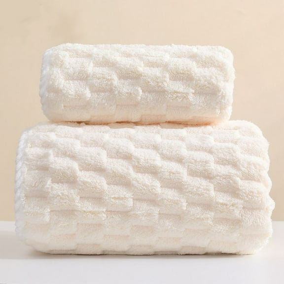 suxuMhao Coral Velvet Class A Cloud Quick Dry Towels - Soft & Plush Towels, - Ultra Absorbent Bath Towel for Personal Cleaning, Comfortable&soft,and skin friendly,beige