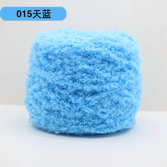 suxuMhao Coral Velvet Yarn, Premium Blended Fiber, Ultra-Soft Yarn for Knitting, Crocheting, DIY Crafts, Plush Toys & Winter Accessories, Easy to Work With & Durable​, light biue