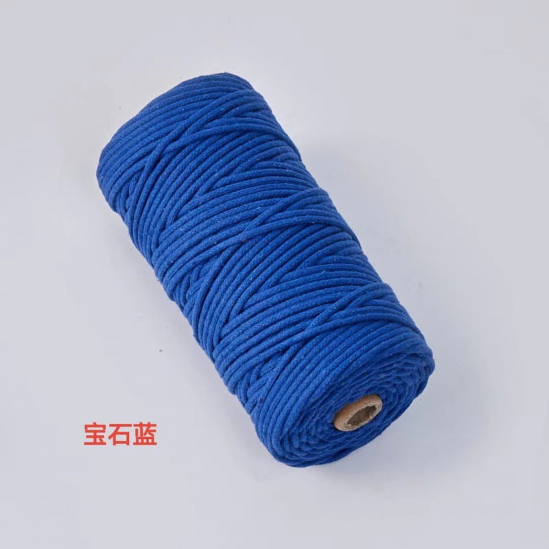 suxuMhao Core-Spun Cotton Rope, 3mm*10.9yd 1 Roll, Dark Blue, 3mm ...