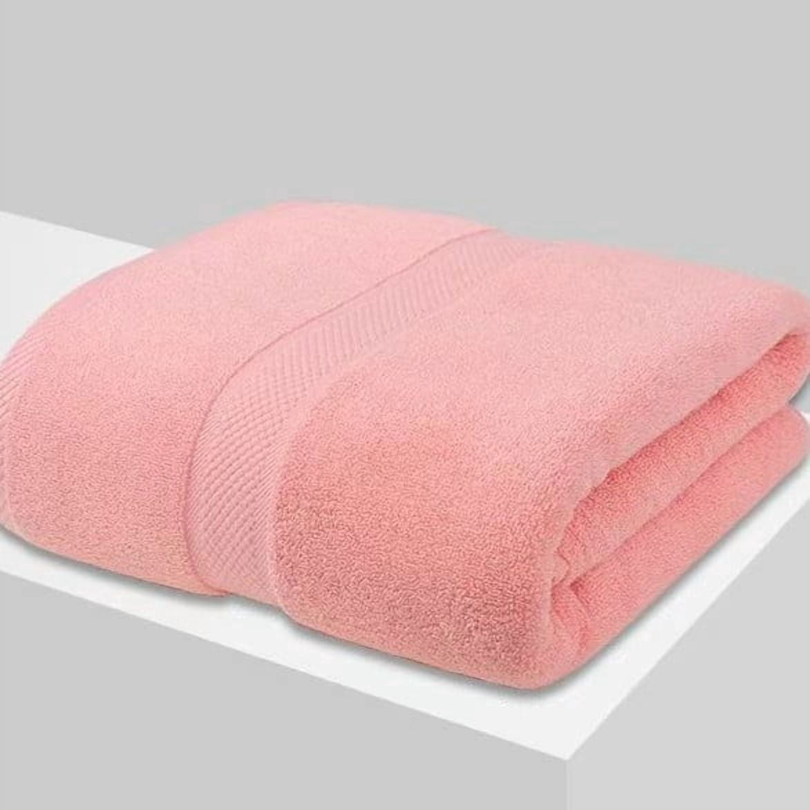 suxuMhao Cotton Bath Towel Set of 2 - Pink, 27.56x55.12in(70x140cm)-Soft, durable,Gentle &skin friendly, comfortable,Quick-Drying Cotton Towels with High Water Uptake for Home ,hotel &Gym Use​