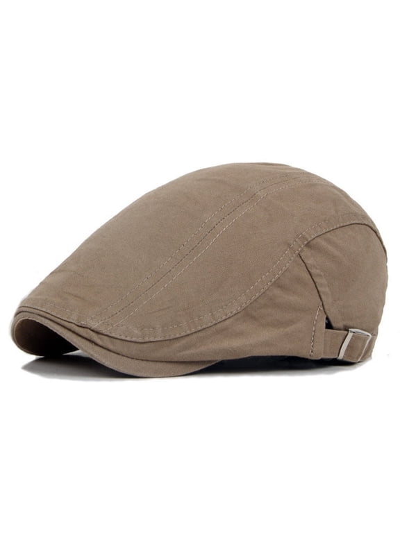 Cotton Beret, Unisex Hat for Painter Leisure, Khaki, 10.63*7.48*4.72in (27*19*12cm), 1 Piece - Stylish & Practical Hat with Adjustable Fit, Ideal for Daily Wear & Outdoor Activities