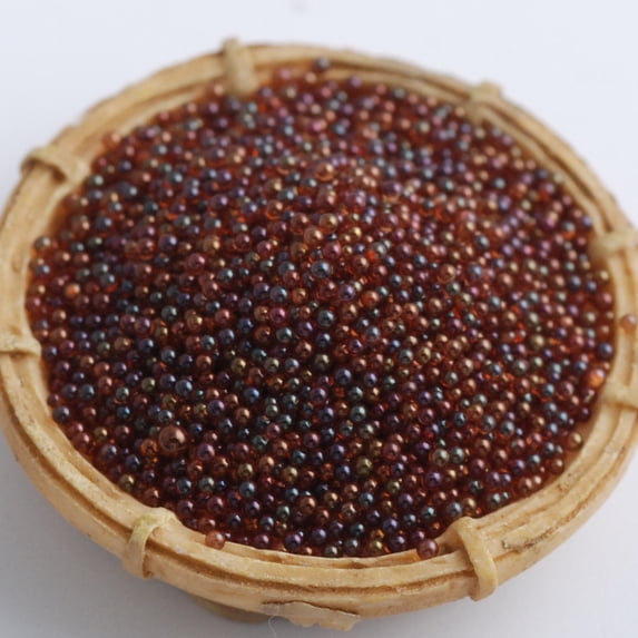 suxuMhao Dark Brown Nail Bubble Beads, 0.6-0.8MM 100g 3D Nail Decoration, Nails Art Stuff, Nails Art Accessories, Nail Charms, Mini Ornament Beads for DIY Nail Design Craft Decoration Supplies
