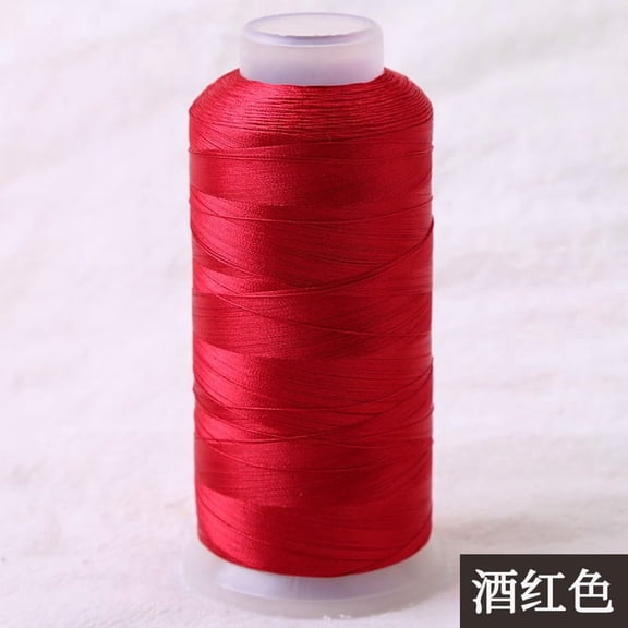 suxuMhao Dark Red Sewing Thread 2 Rolls, 3171 Yards/2900M Per Spool, DIY Handmade Thread, Embroidery Thread, All Purpose Sewing Thread, Overlock Thread, Serger Thread, Polyester Sewing Thread