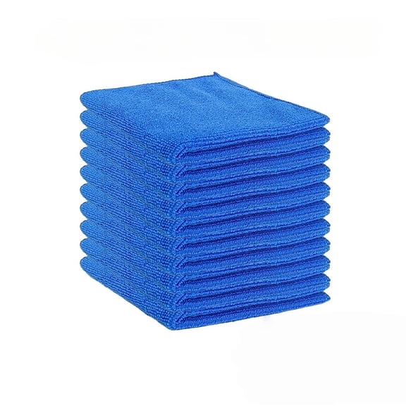 suxuMhao 24 Packs Dark blue Microfiber Cleaning Cloths 30x30cm, Reusable Absorbent Cleaning Rags Dish Towels, Multi-Purpose Lint Free Kitchen Cleaning Towels for Household Daily Cleaning