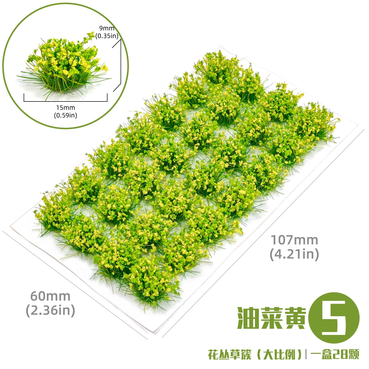 Woohome 50 Grappes De Fleurs Miniatures 3 Cm – Herbe Statique Pour Maquettes Et Paysages De Table