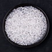 suxuMhao Decorative Stones, Clear Quartz Crushed Crystals 200g, 5-7mm Raw Crystal, Aquarium Gravel, Crystal Chips for Cleansing, Decorative Stones for Vases, Polished Crystal Fragments, Style 2