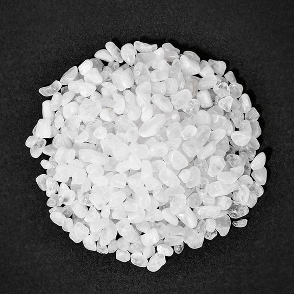 suxuMhao Decorative Stones, White Quartz Crushed Crystals 200g, 5-7mm Raw Crystal, Aquarium Gravel, Crystal Chips for Cleansing, Decorative Stones for Vases, Polished Crystal Fragments, Style 1