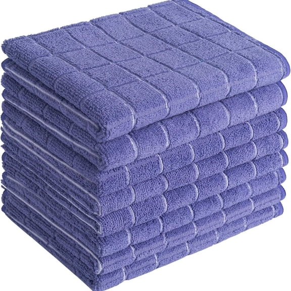 suxuMhao Dishcloths, 8 Pack 1212in Purple Square Dish Towels, Absorb Water Kitchen Towels, Dish Rag & Kitchen Cloths for Dishes, Soft Towel for Kitchen Cleaning, Reusable & Durable