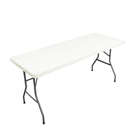 suxuMhao Fitted Table Cover, Elastic Stretchy Table Cover, Party Table Cover, Half pack tablecloth, Solid Color White, 60*30 Inches, 1 Piece, Indoor Outdoor Use for Picnic Party Kitchen