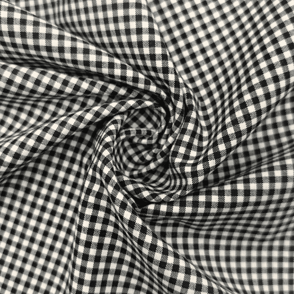suxuMhao Gingham Sewing Fabric Black & White Plaid Cotton Soft Fabric for Sewing Quilting Supplies Bulk Fabric Sewing Supplies 59in Width 39in Length 44mm Grid DIY Craft Decoration