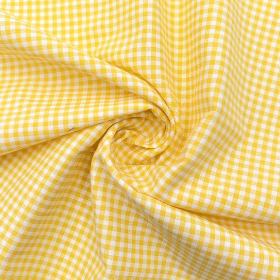 suxuMhao Gingham Sewing Fabric Yellow & White Plaid Cotton Soft Fabric for Sewing Quilting Supplies Bulk Fabric Sewing Supplies 59in Width 39in Length 22mm Grid DIY Craft Decoration