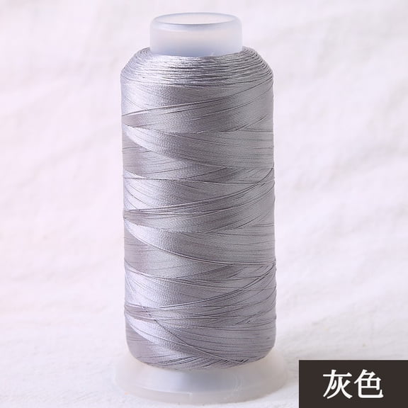 suxuMhao Gray Sewing Thread 2 Rolls, 3171 Yards/2900M Per Spool, DIY Handmade Thread, Embroidery Thread, All Purpose Sewing Thread, Overlock Thread, Serger Thread, Polyester Sewing Thread