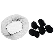suxuMhao High Elasticity Hair Net-100pcs Black 21.65in 55cm, Invisible Lace Hairnets,Ideal for Dancers & Flight Attendants,Durable Black Hair Nets for Secure Hair Fixing,Suitable for All-Day Wear