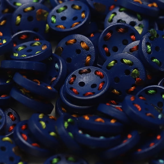 suxuMhao Knitting Button, Crochet Button, Shirt Button, Craft Button, Decorative Button, Sewing Button - 5/8" 50 Pcs Dark Blue Buttons for Crafts, Sewing & Decoration, Buttons Category