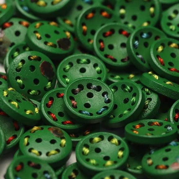suxuMhao Knitting Button, Crochet Button, Shirt Button, Craft Button, Decorative Button, Sewing Button - 5/8" 50 Pcs Green Buttons for Crafts, Sewing & Decoration, Buttons Category
