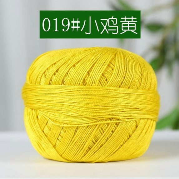 suxuMhao Lace Worsted Yarn, 1 Roll (50g) , Soft & Smooth for Knitting, Crocheting, DIY Crafts, Ideal for Lace Projects & Daily Knits, Perfect for Beginners & Experts,yellow