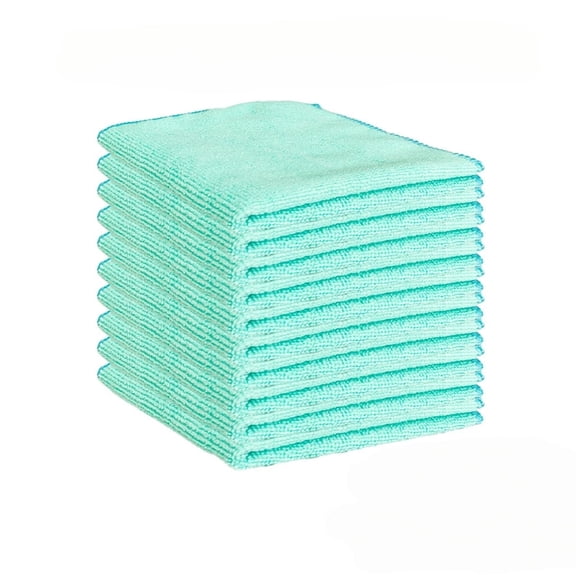 suxuMhao 24 Packs Lake blue Microfiber Cleaning Cloths 30x30cm, Reusable Absorbent Cleaning Rags Dish Towels, Multi-Purpose Lint Free Kitchen Cleaning Towels for Household Daily Cleaning