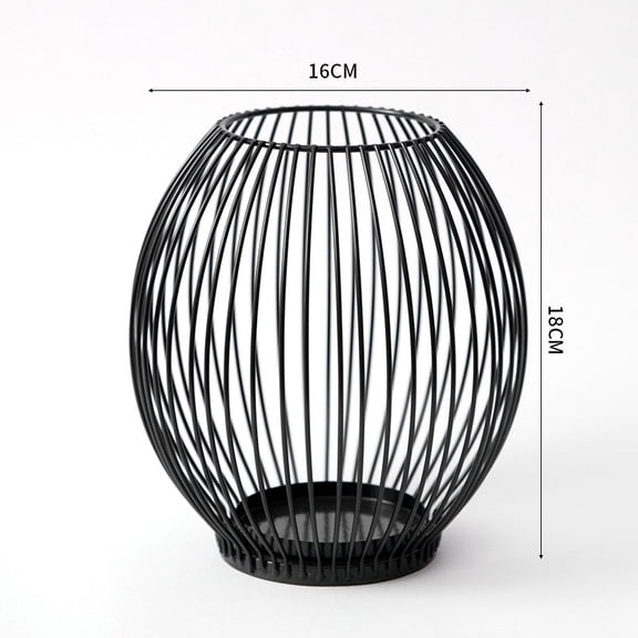 suxuMhao Lantern Candle Holders - 2 Pack Decorative Black Candlestick Holder, Vintage Pillar Candle Base, Ornament, 6.37.09IN Decorative Candle Holders for Home Decoration & Event Display