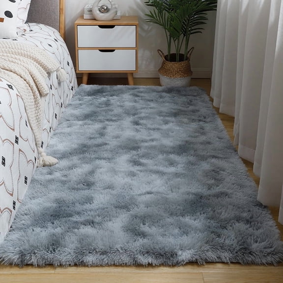 suxuMhao Light grey Bedroom Carpet - 19.69x31.5in(50x80cm) Soft Rug, Living Room Rug, Room Carpet for Home Decor & Warmth, Durable & Non-Slip Polyester Carpet