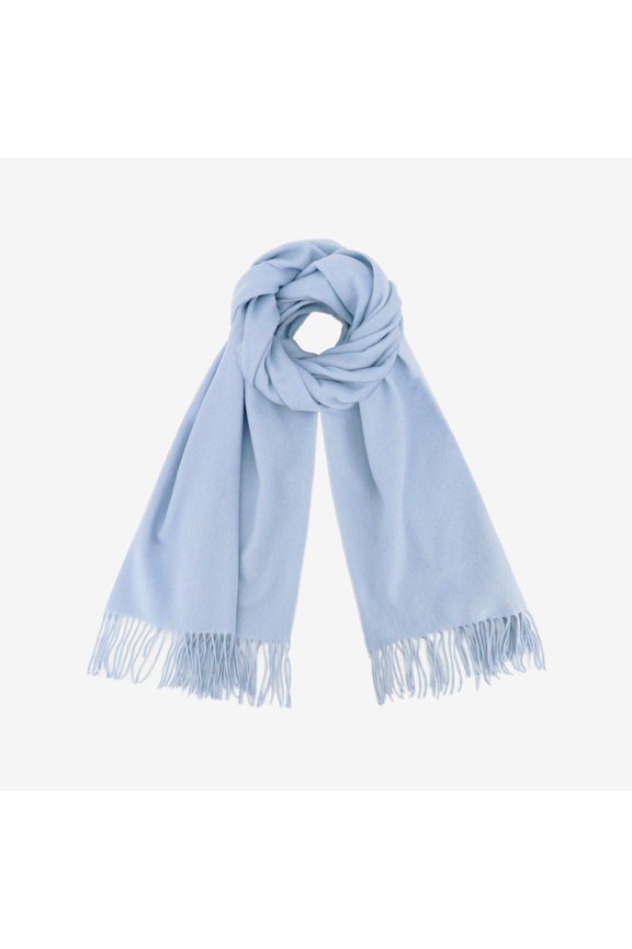 Long Tassel Scarf Shawl, Winter Warm Wrap Blanket Scarf, Versatile Cold Weather Thick Soft Scarf, Oversized Shawl Wrap for Winter, 78.7427.56IN (Including Tassels), 1 Pack Blue