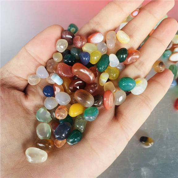 suxuMhao Multi Color Crushed Stones, 5-7mm Natural Small Decorative Rocks, Mini Rocks for Crafts, Gravel for Landscaping, Aquarium Gravel & Aquarium Rocks, 100g Decorative Stone, Style 27