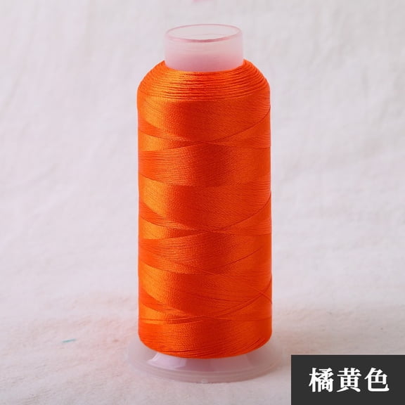 suxuMhao Orange Sewing Thread 2 Rolls, 3171 Yards/2900M Per Spool, DIY Handmade Thread, Embroidery Thread, All Purpose Sewing Thread, Overlock Thread, Serger Thread, Polyester Sewing Thread