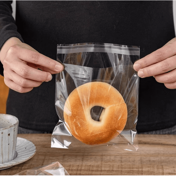 suxuMhao Packaging Bags, 200 Pcs 5×6 IN Clean Self Sealing Cookie Bags, Self-sealing Food Bag, Transparent Baking Bag, Bread Self Sealing Bags, Gift Bag, Storage Bags for Snacks Baking Supplies