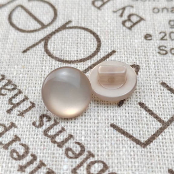 suxuMhao Pearlized Mushroom Decorative Resin Toggle Buttons, 16L Gray Pink Half Circle Buttons, 100 Pcs Sewing Fasteners for Craft Sewing, Fabric Fasteners & Dress Closures