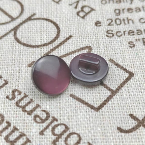 suxuMhao Pearlized Mushroom Decorative Resin Toggle Buttons, 16L Red Purple Half Circle Buttons, 100 Pcs Sewing Fasteners for Craft Sewing, Fabric Fasteners & Dress Closures