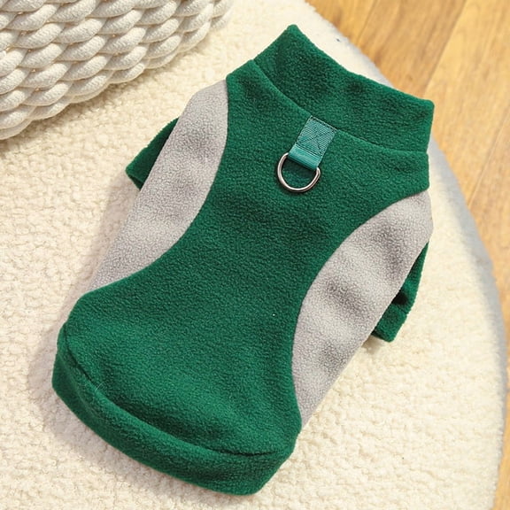 suxuMhao Pet Apparel,1 Piece Gray & Green Pet Clothe Cat & Dog Apparel Dog Clothing Pet Garments Fall&Winter Clothes, XS Size & 11.8in Chest Girth & 7.8in Back Length, Suitable for 1.1-3.3lb Pets