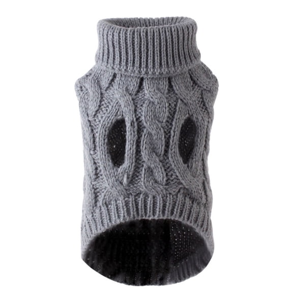suxuMhao Pet Apparel, 2 Pack Pet Clothing, Dark Gray Cat & Dog Sweater, Warm Dog Sweater for Home, Pet Garments Pet Wear, S Size (Bust:9.45IN, Back Length:10.63IN) Fit for 2.2-4.4LB Pets