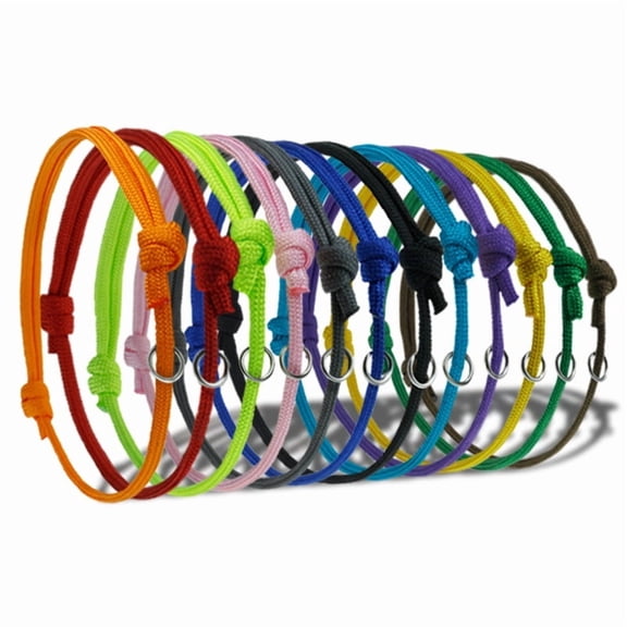 suxuMhao Pet Collar - 12PCS Adjustable Pet Collar, Dog Collar with Puppy Identification Circle, S Size 1.57-2.56in, Multiple Colors for Newborn to 2-Week-Old Puppies ,12 Colors,Style 3