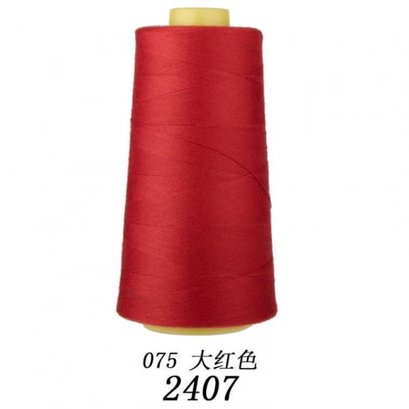 suxuMhao Polyester Sewing Thread, 3000 Yards/2742 Meters Red Color, Smooth & Durable 2-Ply All-purpose Sewing Thread for Hand Sewn and Machine Sewn, Household Sewing Thread for Daily Use