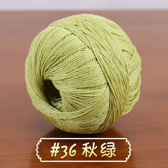suxuMhao Premium worsted yarn, 6 # Lace Thread 50g, 1 Roll, High - Quality yarn Perfect for Knitting Shawls, Scarves & ClothesSuitable for spring and summer,green