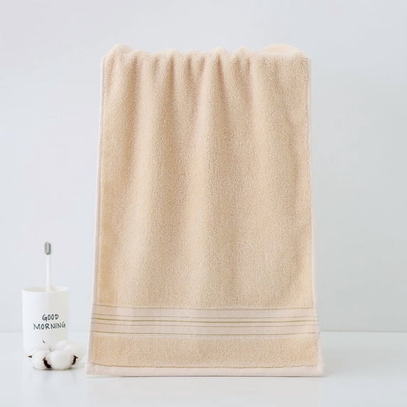 suxuMhao Pure Cotton Silk satin Towel-Ultra Soft Body Towel &Home Washcloth,Gift towel,Ideal for Washing Face&Taking a Shower,No pilling& shrinkage,Absorbent Cotton Towel for Daily Use,beige