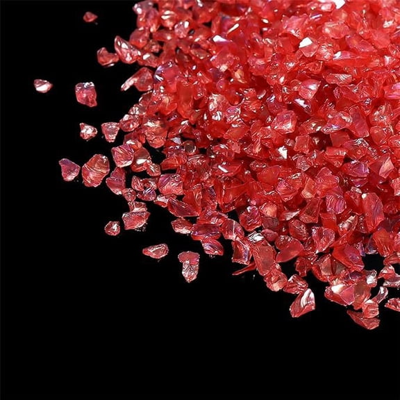 suxuMhao Red Crushed Stones, 5-7mm Natural Small Decorative Rocks, Mini Rocks for Crafts, Gravel for Landscaping, Aquarium Gravel & Aquarium Rocks, 100g Decorative Stone, Style 33